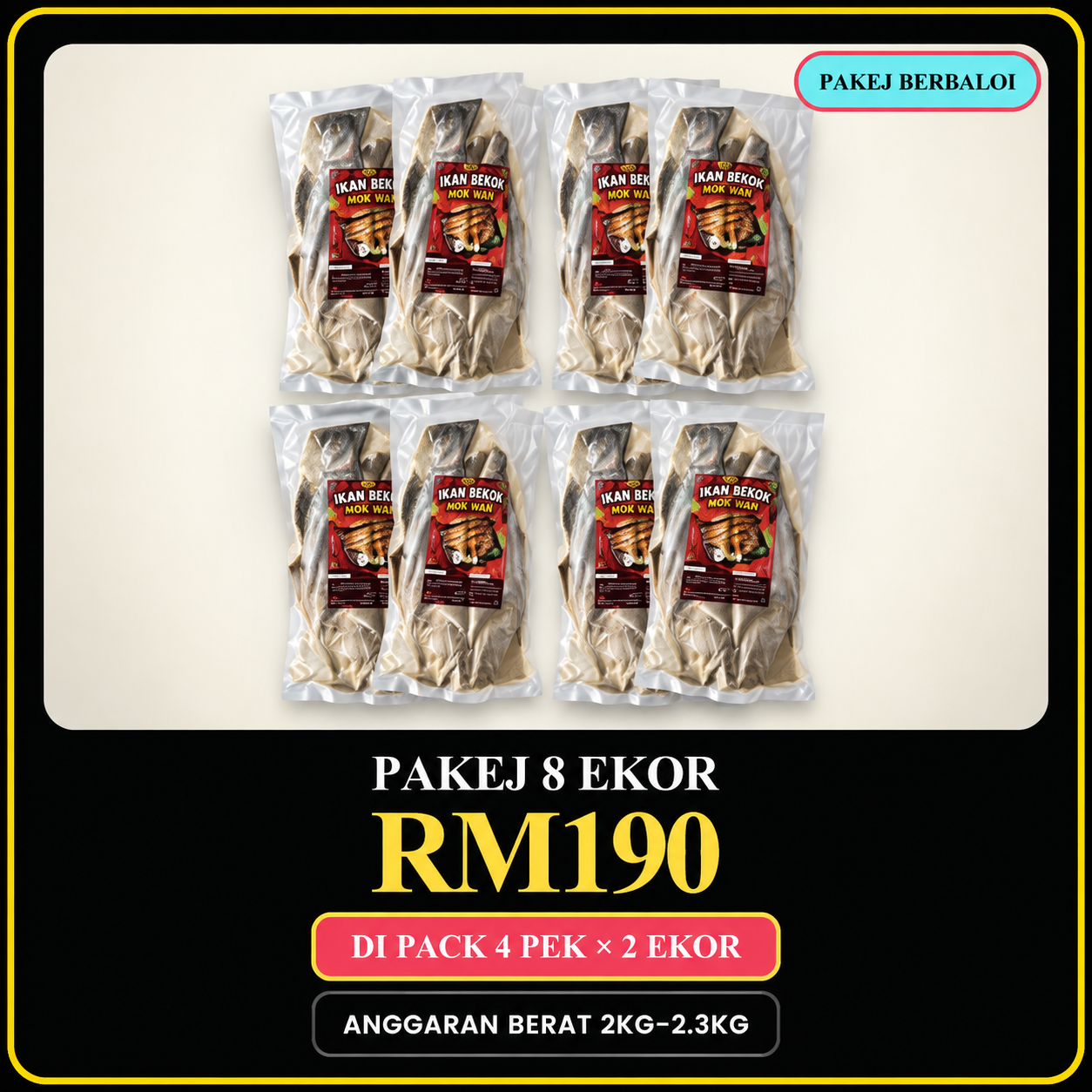 Poster Pakej 8 Ekor RM190